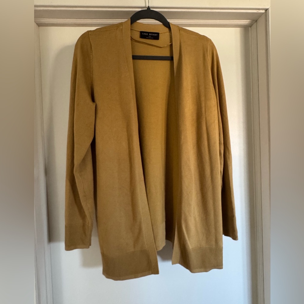 Lane Bryant Beige Open-Front Women’s Cardigan Sweater